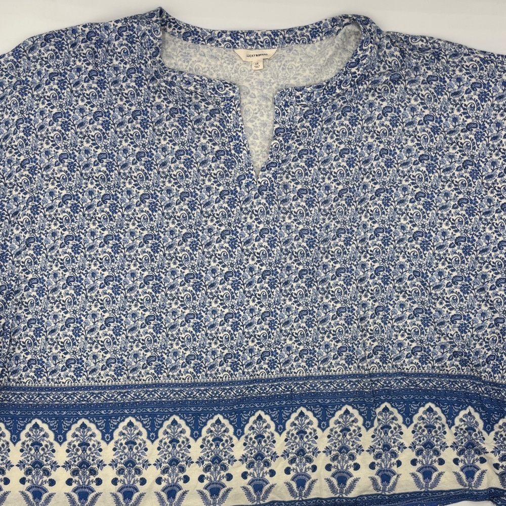 Lucky Brand Boho Floral Blouse
